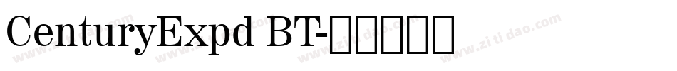 CenturyExpd BT字体转换